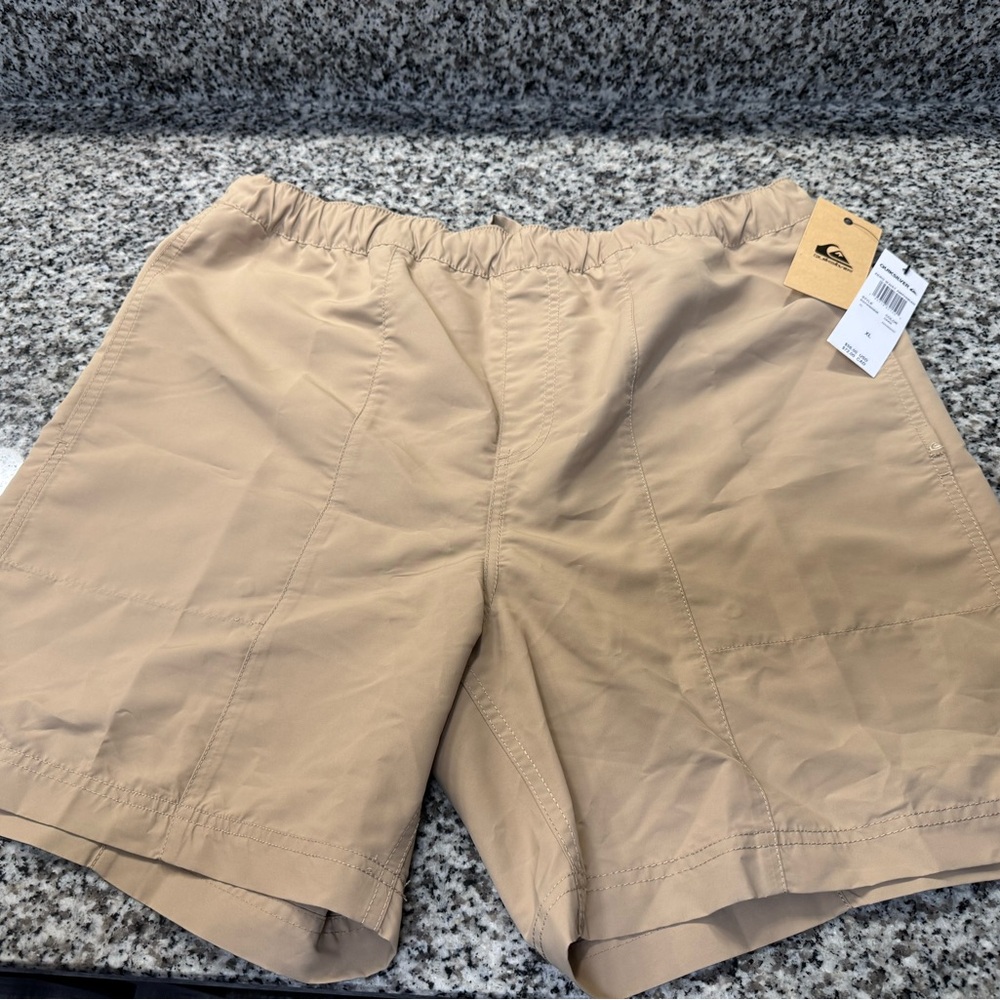 Quiksilver Tan XL Regular Fit Amphibian Shorts